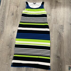 Jessica Howard Green and Blue Maxi Dress, Size XXL